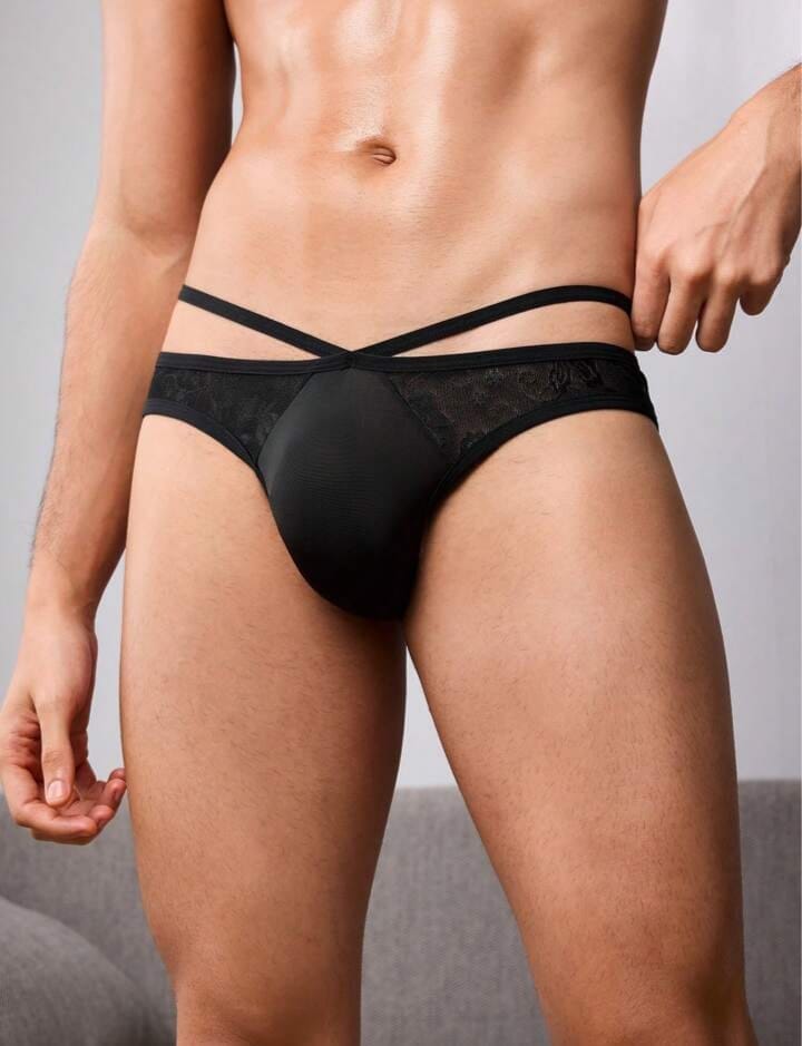 Midnight Cross-Strap brief